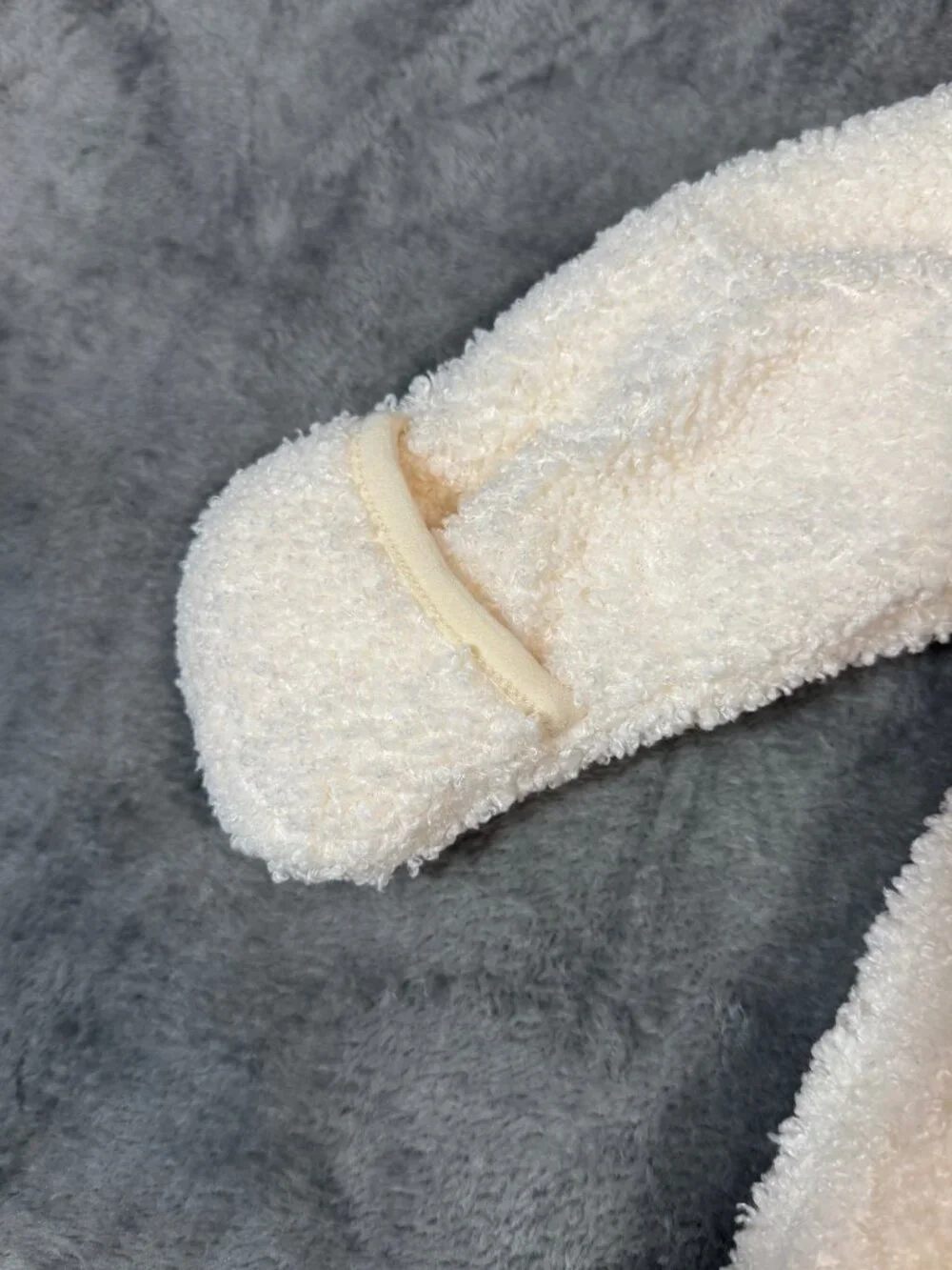 Wonder Nation Baby Cream Sherpa Bear Hooded Bunting 6–9 Months